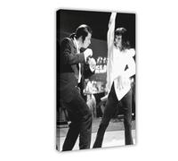 THCTCA Pulp Fiction - Movie Poster Canvas Poster Wall Art Decor Print Picture Paintings for Living Room Bedroom Decoration Frame-style 16x24inch(40x60cm)
