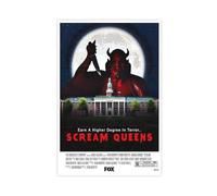 THCTCA Scream Queens (2015) Movie Poster Canvas Poster Bedroom Decor Sports Landscape Office Room Decor Gift Unframe-style 24x36inch(60x90cm)