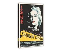 THCTCA Shanghai Express Canvas Poster Wall Art Decor Print Picture Paintings for Living Room Bedroom Decoration Frame-style 16x24inch(40x60cm)