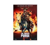 THCTCA THE FOREVER PURGE Movie Poster Canvas Poster Bedroom Decor Sports Landscape Office Room Decor Gift Unframe-style 16x24inch(40x60cm)