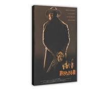 THCTCA Unforgiven 1992 Clint Eastwood Japanisches Chirashi Filmplakat Flyer Canvas Poster Wall Art Decor Print Picture Paintings for Living Room Bedroom Decoration Frame-style 08x12inch(20x30cm)