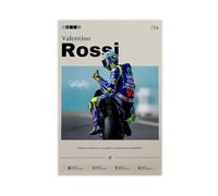 THCTCA Valentino Rossi Poster Canvas Poster Bedroom Decor Sports Landscape Office Room Decor Gift Unframe-style 12x18inch(30x45cm)