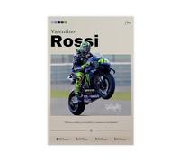 THCTCA Valentino Rossi Poster Canvas Poster Wall Art Decor Print Picture Paintings for Living Room Bedroom Decoration Unframe-style 12x18inch(30x45cm)