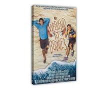 THCTCA Weekend At Bernie's Movie Poster Canvas Poster Wall Art Decor Print Picture Paintings for Living Room Bedroom Decoration Frame-style 12x18inch(30x45cm)