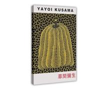 THCTCA YAYOI KUSAMA Pumpkin Poster Canvas Poster Wall Art Decor Print Picture Paintings for Living Room Bedroom Decoration Frame-style 20x30inch(50x75cm)