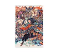 THCTCA Yokai Mononokian Story Samurai Canvas Poster Bedroom Decor Sports Landscape Office Room Decor Gift Unframe-style 08x12inch(20x30cm)