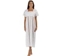 The 1 for U Night Gown for Ladies - Women Night Gown, Elizabeth 100% Cotton Gown, Lilac Rose, Small