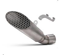 The 1 Motorcycle Exhaust Pipe for RSV4 2015-2024 Slip-on System stainless steel Muffler Mid Link Pipe with Net Escape Moto Pip slip on exhaust(TYPE A)