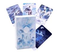 The 10.2x6cm Aquarius Tarot card of the twelve zodiac signs, which can predict the future, is a set of 78 copperplate paper Tarot cards suitable for beginners and enthusiasts.