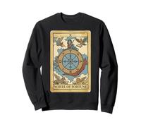 The 10 Wheel Tarot Card of X Vintage Fortune Tellers Design Sweatshirt