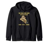 The 100-Hour War Veterans Grandpa M1 Abrams Tank Gulf War Zip Hoodie
