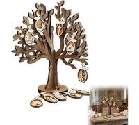 The 12 Days of Easter Christ Centered Tradition Set, Christian Easter Tree with 12 Ornaments and Devotional Guidebook, Holy W ountdown, Religious Easter Decorations for Home & Church (Tree)