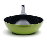 The 12" Green Earth Wok by Ozeri, with Smooth Ceramic Non-Stick Coating (100% PTFE and PFOA Free)