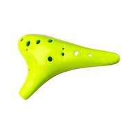 The 12 hole ocarina is suitable for music lovers and professional players Ocarina Ceramic Instrument(Yellow)