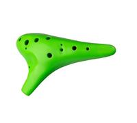 The 12 hole ocarina is suitable for music lovers and professional players Ocarina Ceramic Instrument(Green)