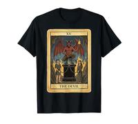 The 15 Evil Devils Tarot Card XV Vintage Occult Design T-Shirt