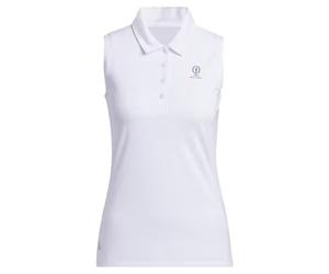 The 152nd Open Royal Troon Adidas Ultimate Sleeveless Polo - White - Womens