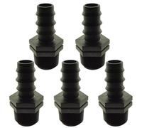 The 16mm (1/2") Irrigation Barb to 3/4" BSP Male Thread Joiner is a Durable and Reliable Connector Designed for Secure, Leak-Free Performance in Irrigation Systems (5)