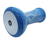 The 17'' Wave Zaza Percussion Egyptian Style Darbuka Doumbek (Light Blue- Engraved)
