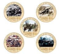 The 1916 Battle of Somme Commemorative Coins Set World War European Military Challenge Coin Collecible Medals Souvenir Gifts 5pcs