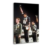 The 1968 Olympics Black Power Salute African American Athletes Tommie Smith And John Carlos Poster Decorative Painting Canvas Wall Posters And Art Picture Print Modern Family Bedroom Decor Posters 12x