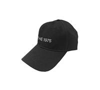 The 1975 Baseball Cap Band Logo Official Black Strapback