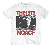 The 1975 T Shirt NOACF Band Logo new Official Mens White