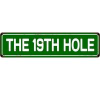 The 19th Hole Metal Tin Sign Vintage Wall Decoration Home Bar Kitchen Cafe Bar Farmhouse Wall Art Sign 6x16 Inch