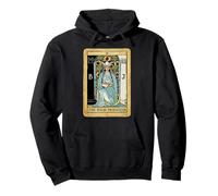 The 2 High Priestess Tarot Card II Vintage Occult Design Pullover Hoodie