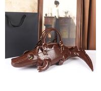 The 2025 new style crocodile bag is a creative and funny three-dimensional crocodile bag for the opposite sex black