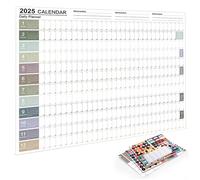 The 2025 Planner's Annual Poster Features 365 Large Boxes For Designing Plans To Achieve Life Goals