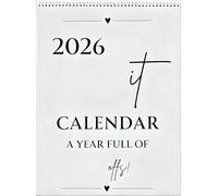 The 2026 Calendar - A Year of Unfiltered Liberation, 12-Month Funny Wall Calendar For Women & Men, Ideal for Office, or Home Décor