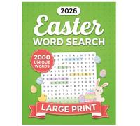 The 2026 Easter Word Search Collection: 2000 Unique Words | Large Print Puzzles | Christian & Traditional Easter Themes | Relaxing Holiday Brain Games for Adults