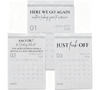 The 2026 "F*ck It" Calendar,Funny Novelty Monthly Planner Calendar, Wall Calendars with Bold Quotes,for Women & Men, Ideal for Office, or Home Décor (3PCS)