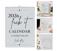 The 2026 "Fuck It" Calendar - A Year of Unfiltered Liberation, 12-Month Funny Sweary Wall Calendar with Bold Quotes, Perfect Gag Gift for Women & Men, Ideal for Office, or Home Décor