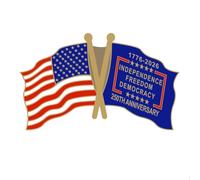 The 250th anniversary of American Independence Celebration Gifts Pin Badge Brooch Memorabilia Decorations, One Size, Zinc, no gemstone