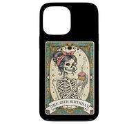 The 25th Birthday Celebration Tarot Card Skeleton Woman Case for iPhone 13 Pro Max