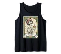 The 25th Birthday Celebration Tarot Card Skeleton Woman Tank Top