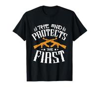 The 2nd Protects The First Gun Rights Second Amendment T-Shirt