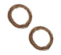 The 2pcs Grape Vine Flower Ring Is Hand Woven With Old Vine. The Vine Core Is Flexible And Not Easy To Break. The Interweaving Place A Stable Structure Thro 2026 (B, One Size)