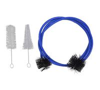 the 3-Piece Set for the Trumpet Trombone Brass Blowing Nozzle Cleaner Valve Brush Rod Musical Instrument Accessorie