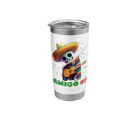 The 3 Three Amigos Cinco De Mayo Amigo #3 Group Matching Stainless Steel Insulated Tumbler