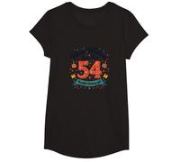 The 30s: More Wisdom, Same Fun 54th Birthday Gift T-Shirt, Girls, Black, Large