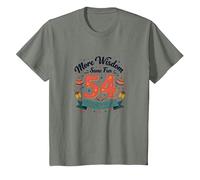 The 30s: More Wisdom, Same Fun 54th Birthday Gift T-Shirt, Kids, Olive Heather, 2 Years
