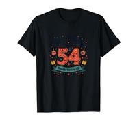 The 30s: More Wisdom, Same Fun 54th Birthday Gift T-Shirt, Men, Black, S
