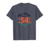 The 30s: More Wisdom, Same Fun 54th Birthday Gift T-Shirt, Men, Heather Blue, XXL