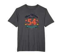 The 30s: More Wisdom, Same Fun 54th Birthday Gift T-Shirt, Men's Big and Tall, Dark Heather Grey, 2X Tall