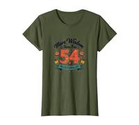 The 30s: More Wisdom, Same Fun 54th Birthday Gift T-Shirt, Women, Olive, S
