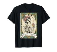 The 35th Birthday Celebration Tarot Card Skeleton Woman T-Shirt