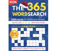 The 365 WordSearch Puzzles for Adults and Seniors: 12000 large print words to Boost Memory, Focus, and Mental Fitness
